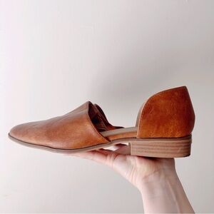 Catherine Malandrino • Alaney Slip On Leather Flat in Cognac Brown